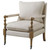 Monaghan Upholstered Accent Chair With Casters Beige