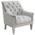 Avonlea Sloped Arm Tufted Chair Light Gray