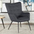 Isla Accent Chair With Contoured Design And Slim Legs Gray
