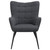 Isla Accent Chair With Contoured Design And Slim Legs Gray