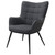Isla Accent Chair With Contoured Design And Slim Legs Gray