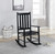 Annie Slat Back Wooden Rocking Chair Black