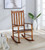 Annie Slat Back Wooden Rocking Chair Golden Brown
