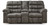 Derwin Concrete Double Reclining Loveseat W/console
