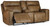 Game Plan Caramel Power Reclining Loveseat/con/adj Hdrst