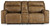 Game Plan Caramel Power Reclining Loveseat/con/adj Hdrst
