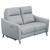 Derek Power Loveseat Pearl Silver