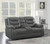 Flamenco Tufted Upholstered Power Loveseat With Console Charcoal