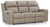 Lavenhorne Pebble Rec Sofa W/Drop Down Table