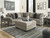 Bovarian Stone LAF Sofa with Corner Wedge, RAF Loveseat Sectional & Ottoman