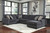 Tracling Slate LAF Sofa, Armless Loveseat & RAF Corner Chaise Sectional