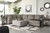 Ballinasloe Platinum LAF Sofa, Armless Loveseat & RAF Corner Chaise Sectional