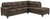 Navi Chestnut 2-Piece Sectional with Chaise