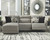 Colleyville Stone Left Arm Facing Press Back Power Chaise, Armless Chair, Right Arm Facing Zero Wall Power Recliner Sectional