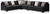 Lavernett Charcoal LAF Sofa, Armless Chair, Wedge, RAF Sofa Sectional