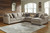 Pantomine Driftwood LAF Loveseat, Armless Chair, Wedge, Armless Loveseat, RAF Corner Chaise Sectional