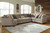 Pantomine Driftwood LAF Cuddler, Armless Sofa, Wedge, RAF Loveseat Sectional