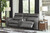 Samperstone Gray Left Arm Facing Zero Wall Power Recliner, Console with Storage, Right Arm Facing Zero Wall Power Recliner Sectional
