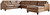 Baskove Auburn Left Arm Facing Loveseat, Armless Loveseat, Wedge, Right Arm Facing Corner Chaise Sectional
