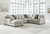 Ardsley Pewter Left Arm Facing Corner Chaise, Armless Loveseat, Wedge, Right Arm Facing Loveseat Sectional
