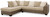 Keskin Sand Left Arm Facing Corner Chaise 2 Pc Sectional