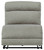 Colleyville Stone 4-Piece Power Reclining Sectional With Chaise, 2 Armless Pwr Recliner
