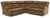 Partymate Brindle 2-Piece Reclining Sectional