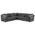 Sasha 5 Piece Sectional Barely Black