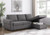 Samantha Sleeper Sectional Gray