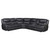 Sycamore Upholstered Power Reclining Sectional Sofa Dark Grey