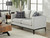 Apperson Loveseat Pearl Silver
