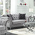 Frostine Loveseat Pearl Silver