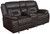 Greer Glider Loveseat W/ Console Brown