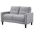Loveseat Pearl Silver