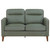 Jonah Upholstered Track Arm Loveseat Green