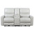 Greenfield Upholstered Power Reclining Loveseat With Console Ivory