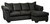 Darcy Black Sofa Chaise