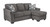 Brise Slate Sofa Chaise