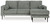 Hazela Charcoal Sofa Chaise