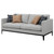 Apperson Sofa Pearl Silver