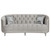 Avonlea Sloped Arm Tufted Sofa Light Gray