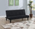 Stanford Multipurpose Upholstered Tufted Convertible Sofa Bed Black