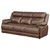 Ellington Upholstered Padded Arm Sofa Dark Brown