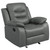 Nova Upholstered Glider Recliner Chair Dark Grey