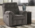 Acieona Slate Swivel Rocker Recliner