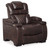 Warnerton Chocolate Power Recliner/ADJ Headrest