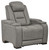 The Man-Den Gray Power Recliner/ADJ Headrest