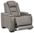 The Man-Den Gray Power Recliner/ADJ Headrest
