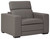 Texline Gray Power Recliner/ADJ Headrest