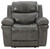 Edmar Charcoal Power Recliner/ADJ Headrest